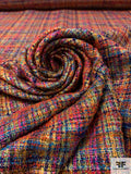 Italian Glam Metallic Tweed Suiting - Multicolor