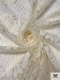 Floral Crochet-Look Lace - Cream