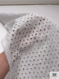 Lattice Rings Embroidered Eyelet Cotton - Off-White