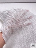 Italian Textured Cotton Novelty - White