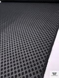 Diamond Squares Clip Organza with Lurex Fibers - Black