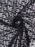 Geometric Patterned Lace - Black