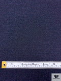 Solid Metallic Stretch Knit - Navy Blue