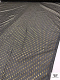 Metallic Clip Polyester Chiffon - Black / Gold