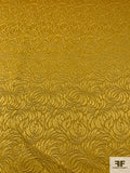 Italian Floral Design Metallic Brocade - Yellow / Gold