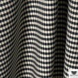 Cotton Blend Suiting - Black/White - Fabrics & Fabrics NY