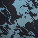 Abstract Printed Silk Shantung - Blue