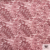 Double Scalloped Leavers Lace - Mauve Rose - Fabrics & Fabrics NY