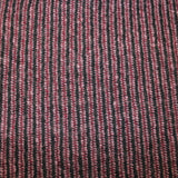 Striped Wool Tweed - Purple/Black