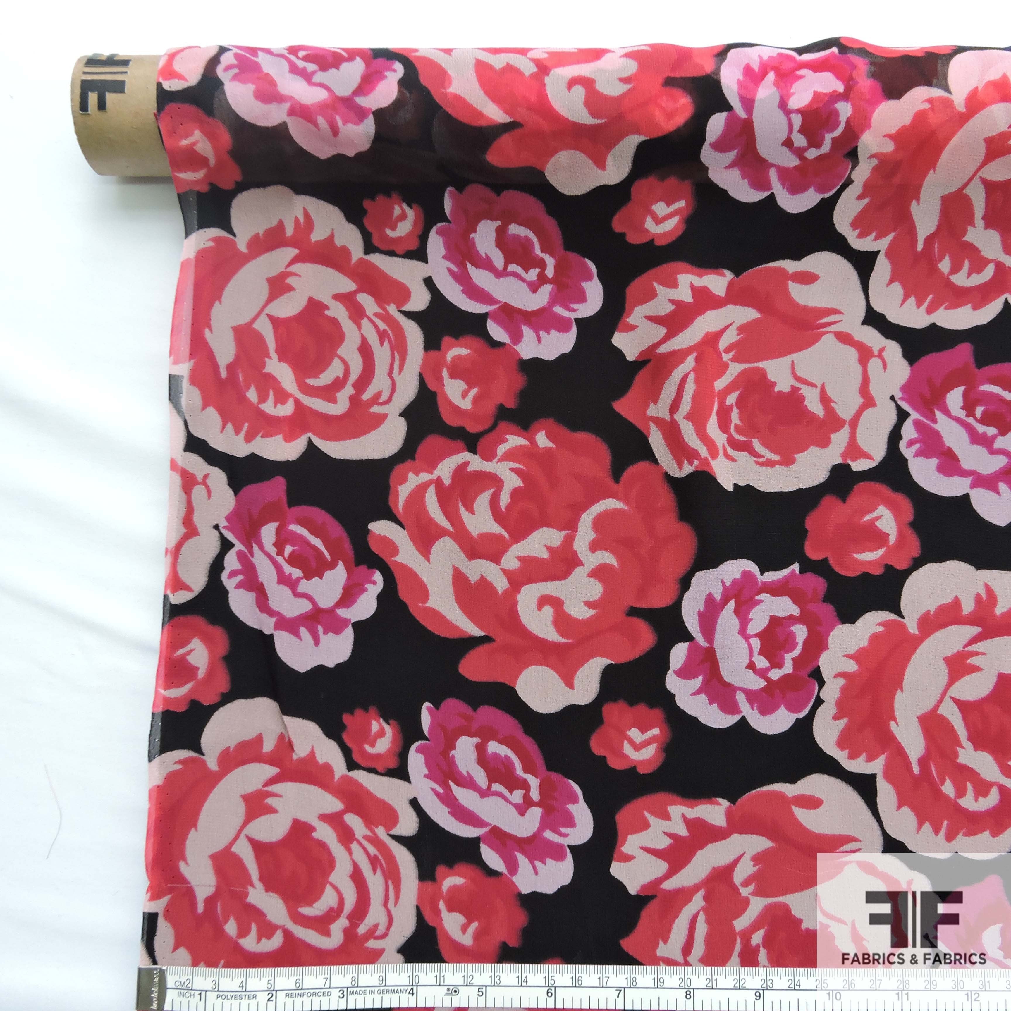 Floral Print Silk Chiffon