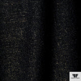 Metallic Wool Tweed - Black