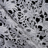 Blooming Florals Guipure Lace - White - Fabrics & Fabrics NY