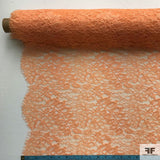 Double Scalloped Leavers Lace - Orange - Fabrics & Fabrics NY