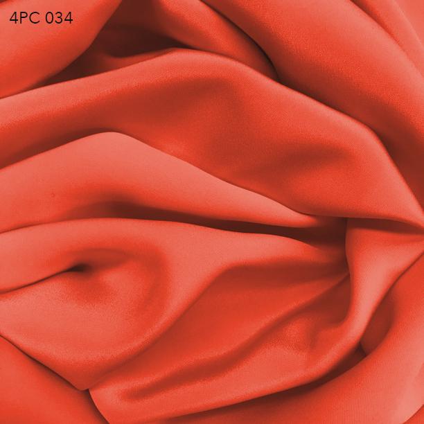 4 Ply Silk Crepe - Coral Pink - Fabrics & Fabrics NY