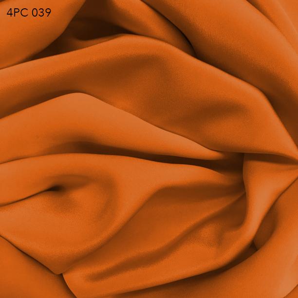4 Ply Silk Crepe - Russet Orange - Fabrics & Fabrics NY