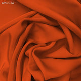 4 Ply Silk Crepe - Traffic Cone Orange - Fabrics & Fabrics NY
