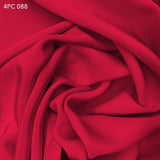 4 Ply Silk Crepe - Strawberry Red - Fabrics & Fabrics NY