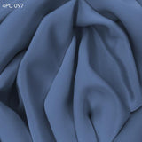 4 Ply Silk Crepe - Stone Wash Blue - Fabrics & Fabrics NY