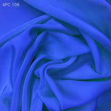 4 Ply Silk Crepe - Dynamic Blue - Fabrics & Fabrics NY