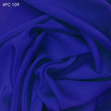 4 Ply Silk Crepe - Royal Blue - Fabrics & Fabrics NY