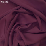 4 Ply Silk Crepe - Sangria Purple - Fabrics & Fabrics NY