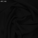 4 Ply Silk Crepe - Blackest Black - Fabrics & Fabrics NY