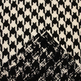 Abstract Wool Houndstooth - Black/White