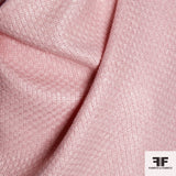 Ralph Lauren French Basketweave Linen Suiting with Glossy Finish - Pink