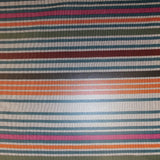Horizontal Striped Printed Cotton Netting - Multicolor