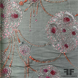 Novelty Hand-Painted Cracked Ice Silk - Multicolor