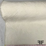 Textured Wool Coating - White