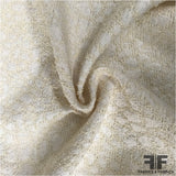 English Novelty Textured Suiting - White - Fabrics & Fabrics NY