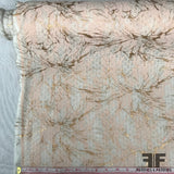 Italian Novelty Knit - White/Pink/Gold