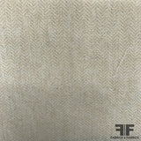 Italian Herringbone Wool Coating - Beige