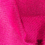 Italian Suiting with Lurex - Hot Pink/Metallic Pink