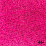 Italian Jacketweight Suiting with Lurex and Fused Back - Hot Pink/Metallic Pink