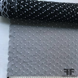 Embroidered Tulle - Black/White - Fabrics & Fabrics NY