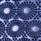 Geometric Embroidered Tulle - Blue