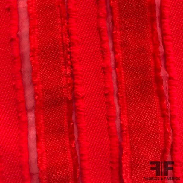 Italian Novelty Stripe - Red
