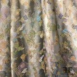 Floral Woven Burnout Metallic Lamé - Multicolor - Fabrics & Fabrics
