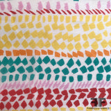 Ethnic Printed Silk Organza - Multicolor