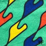 Abstract Batik Border Printed Cotton - Multicolor - Fabrics & Fabrics NY