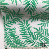 Fern Printed Cotton - Green/White - Fabrics & Fabrics NY
