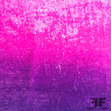 French Ombre Panné Velvet - Pink/Purple/Orange