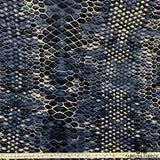 Abstract Animal Printed Knit - Blue/Navy/Off-White - Fabrics & Fabrics NY
