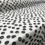 Abstract Polka Dot Burnout Chiffon - Black/White - Fabrics & Fabrics NY