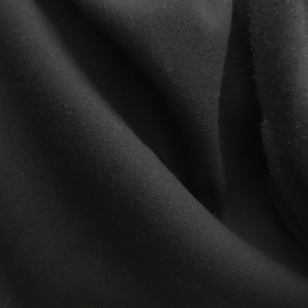 Solid Wool Knit - Black - Fabrics & Fabrics