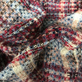 Italian Plaid Wool Tweed - Multicolor