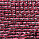 Striped Abstract Wool Tweed - Pink/Black