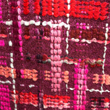 Italian Plaid Wool Tweed - Pink/Purple